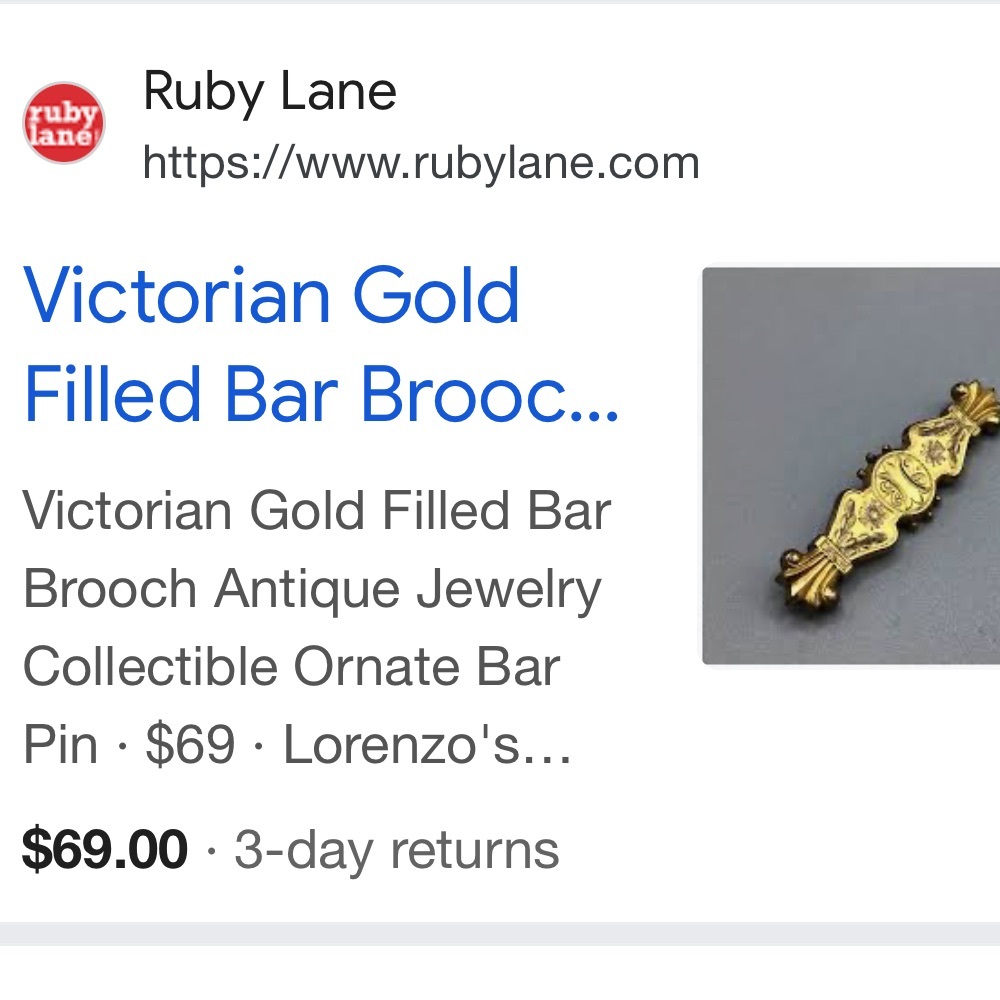Vintage Estate Gold Brooch with Beautiful Floral Design - Picture 9 of 11